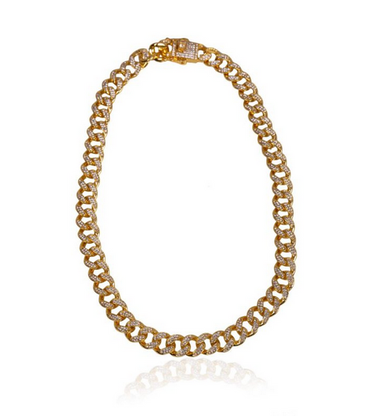 COLLANA GRUMETTE F10 ROMA IN METALLO CON ZIRCONI