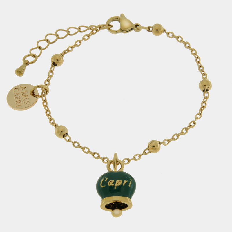 Br. Amocapri con ciondolo e scritta Capri - bracciale - AMO CAPRI