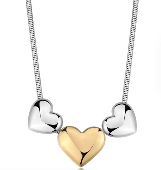 SSE58 - collana con cuori - s'agapò