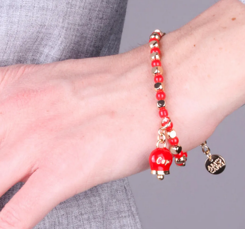 3572940 br. perle camp rossa - bracciale con pendenti - AMO CAPRI