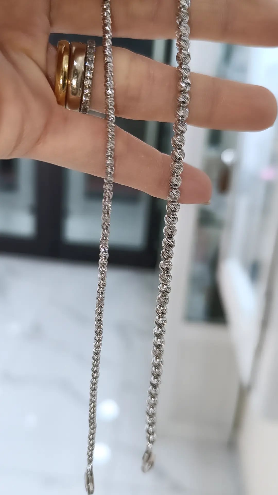 BRACCIALI E COLLANA MODELLO TIFFANY MARTELLATO