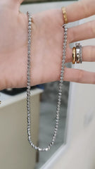 BRACCIALI E COLLANA MODELLO TIFFANY MARTELLATO