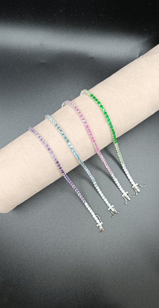 TENNIS DEGRADE' ARGENTO 925%
