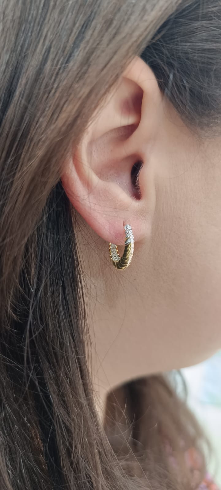 ORECCHINI A CERCHIO DEA ARGENTO 925%