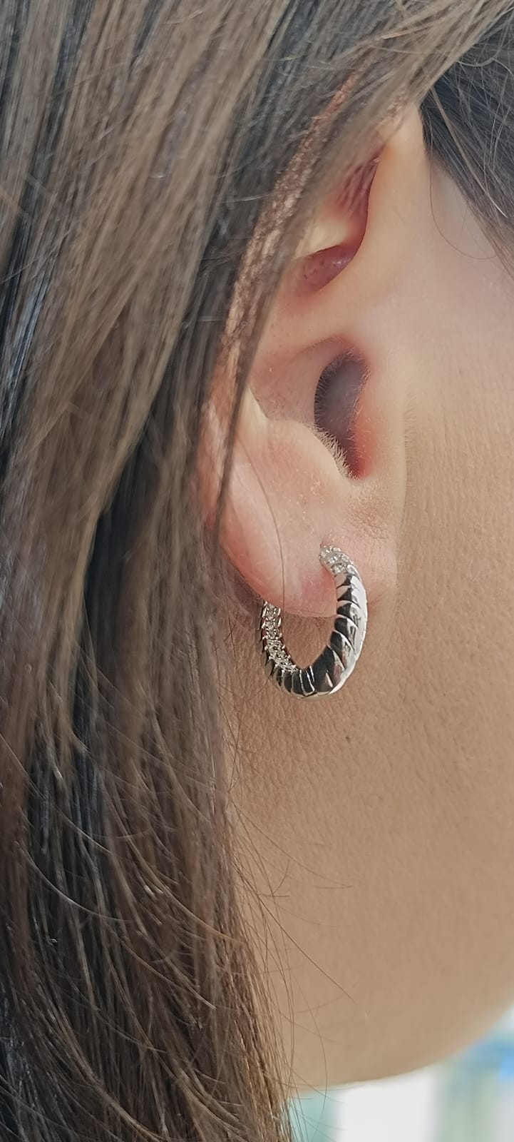 ORECCHINI A CERCHIO DEA ARGENTO 925%