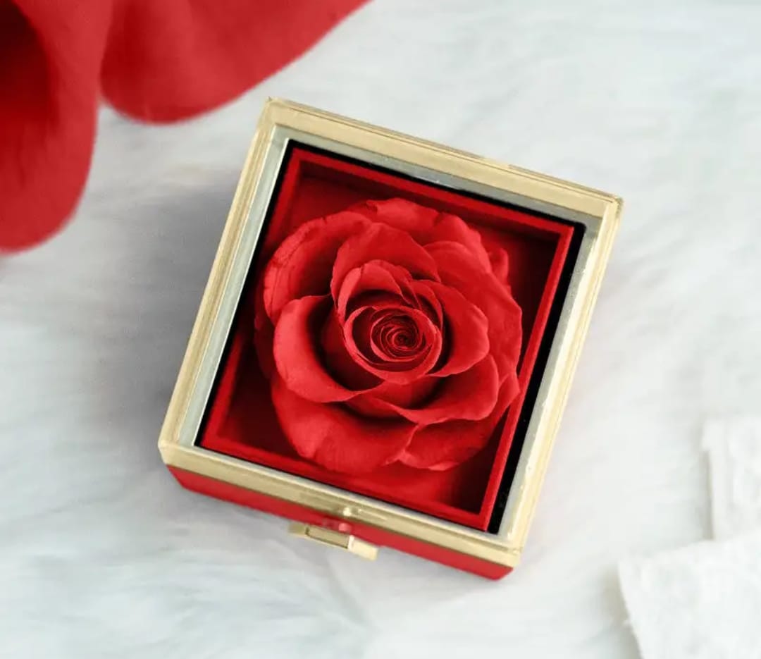 SCATOLA CON ROSA ORIGINALE