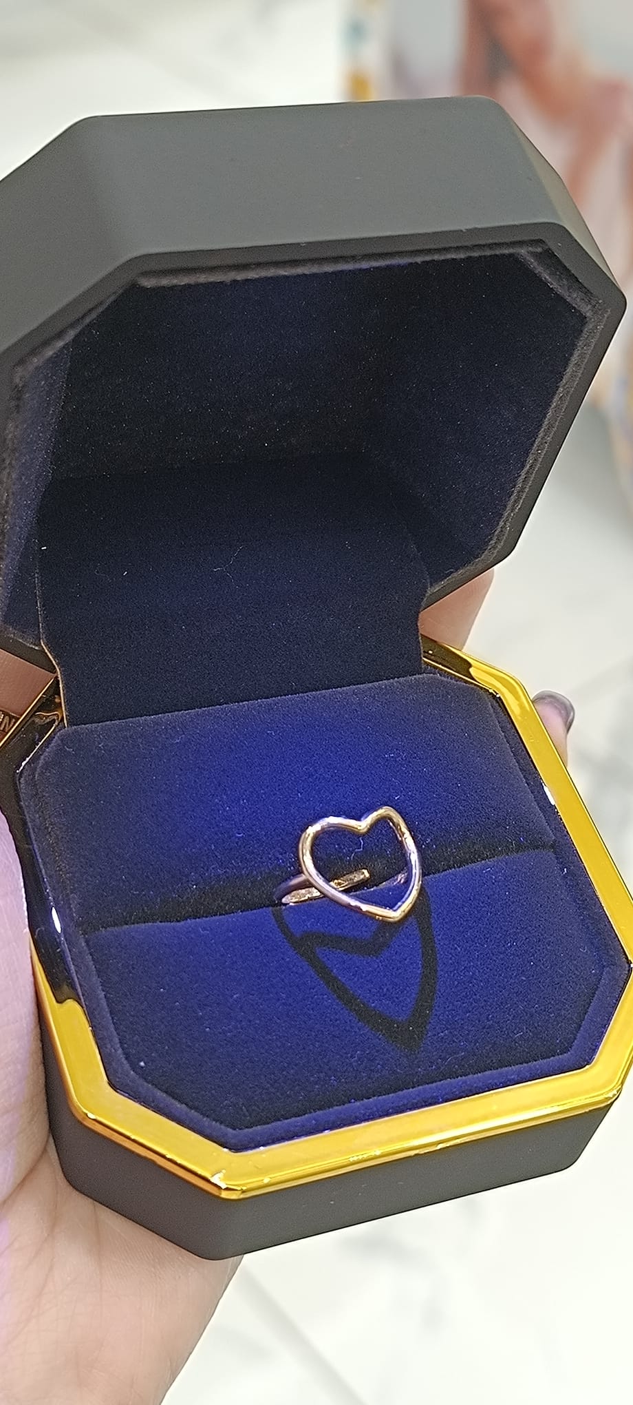 ANELLO A CUORE LISCIO ARGENTO 925%