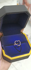 ANELLO A CUORE LISCIO ARGENTO 925%