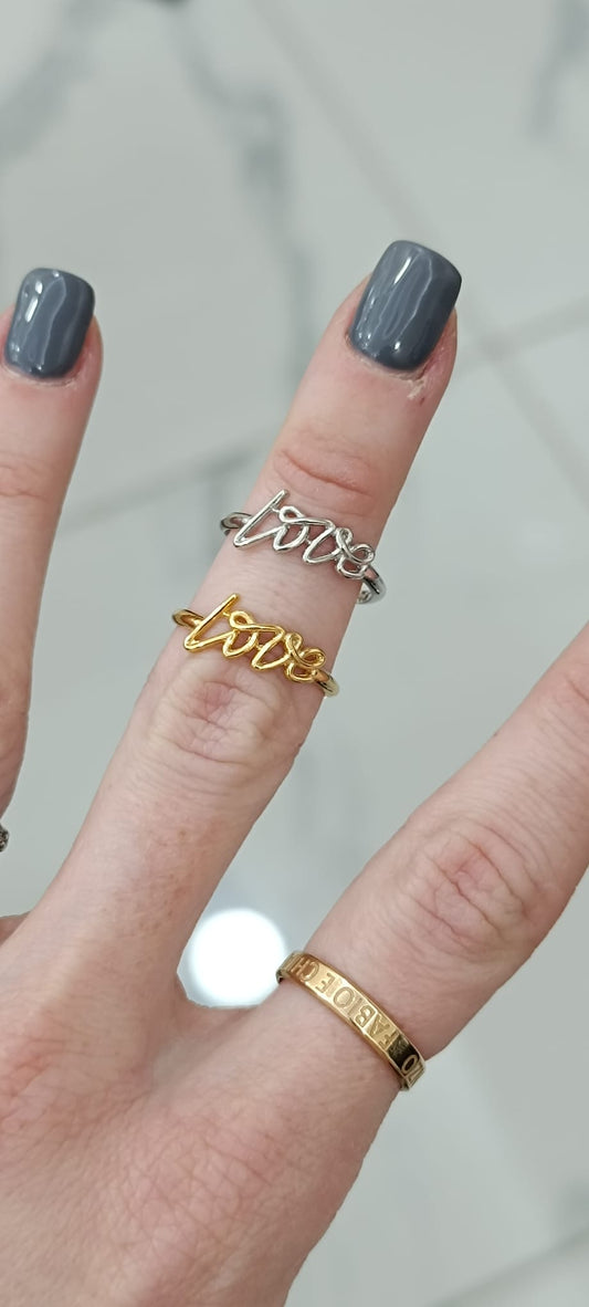 ANELLO LOVE ARGENTO 925%