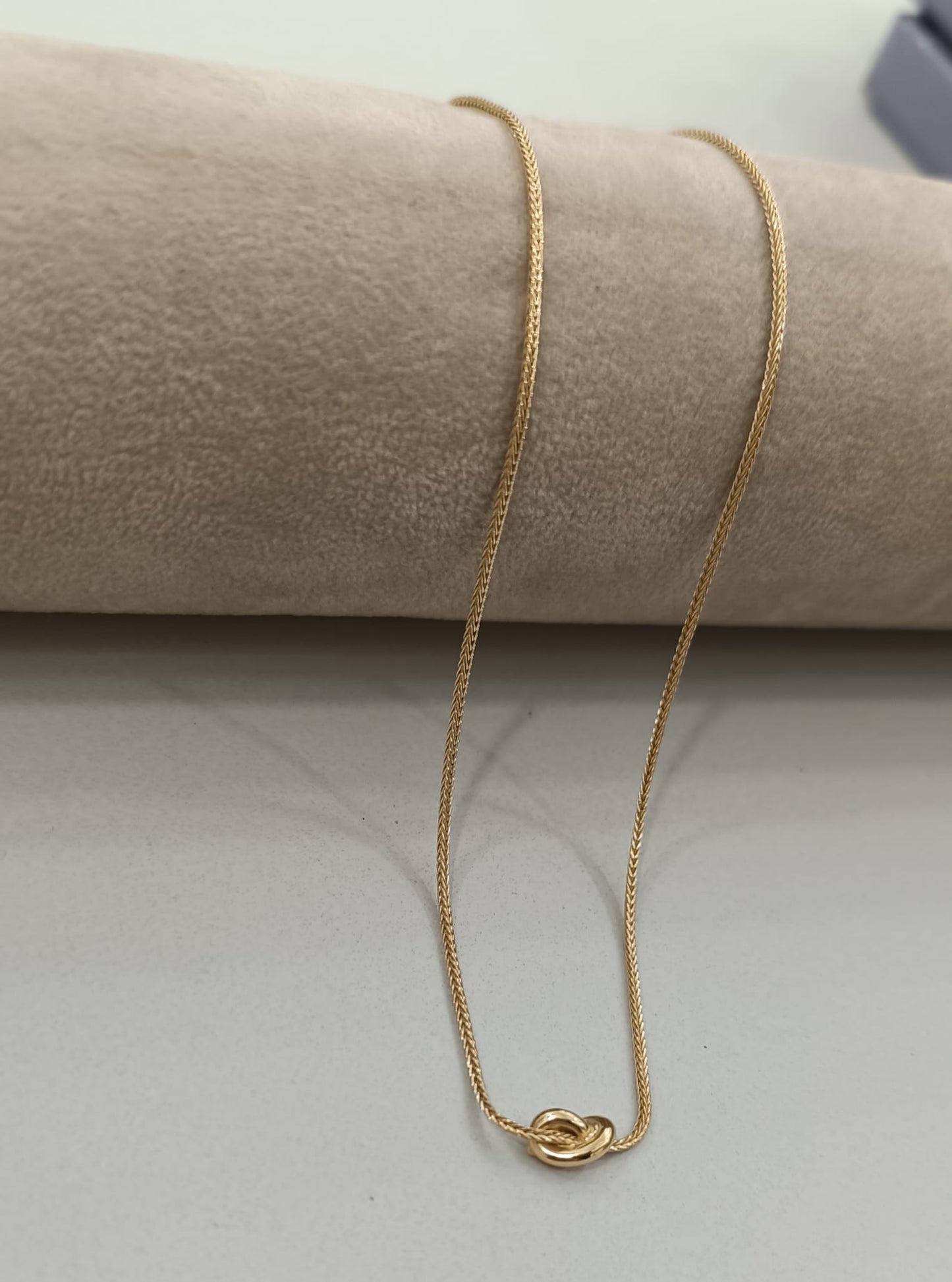 COLLANA NODO LISCIA ARGENTO 925%