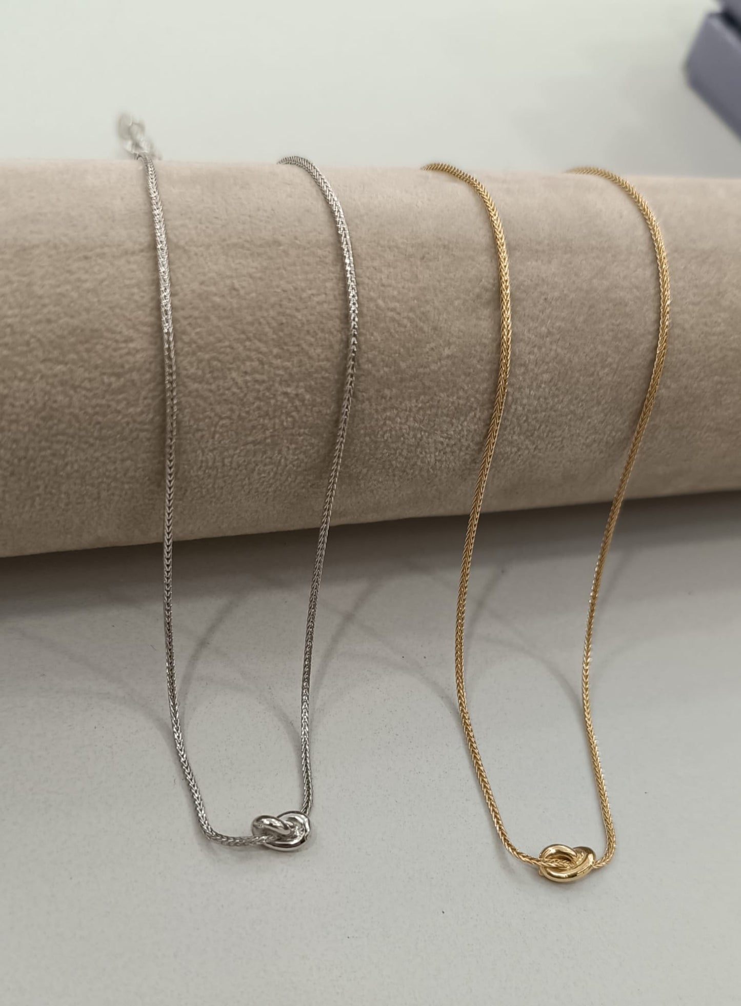 COLLANA NODO LISCIA ARGENTO 925%