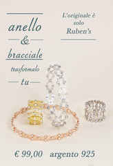 ANELLO O BRACCIALE RUBEN'S IN ARGENTO 925%