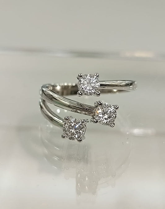 ANELLO TRILOGY / MABINA IN ARGENTO 925%