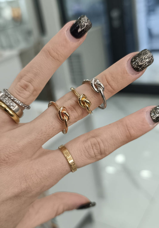 ANELLO NODO ARGENTO 925%