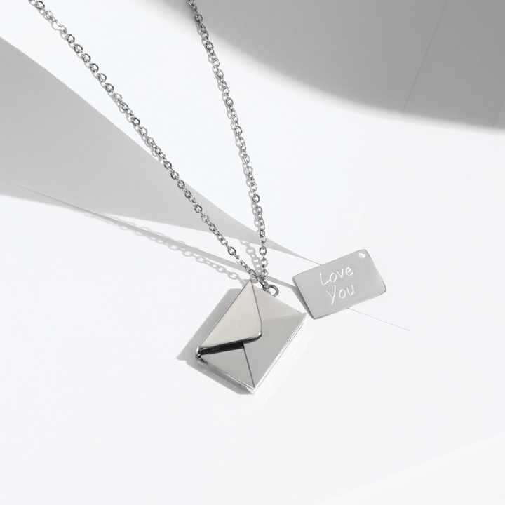 COLLANA "LETTERA DELL'AMORE" PERSONALIZZABILE IN ACCIAIO