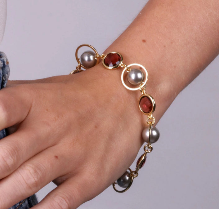 Br. Amovenezia Cris. marroni - bracciale - amo venezia