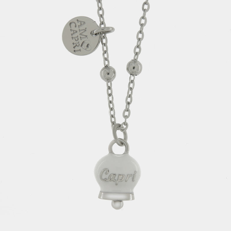Coll Amocapri scritta Capri - collana con ciondolo - AMO CAPRI