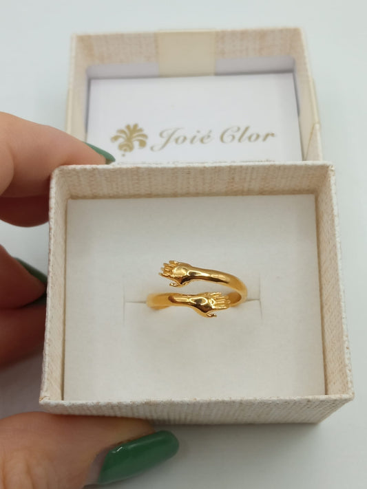 ANELLO ABBRACCIO IN ARGENTO 925%