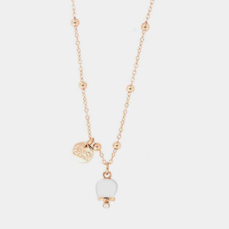 coll. Amocapri con campanella liscia e zirc. - collana con ciondolo - AMO CAPRI