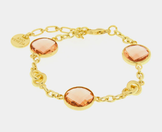 Br. Amovenezia cris. rosa - bracciale - amo venezia