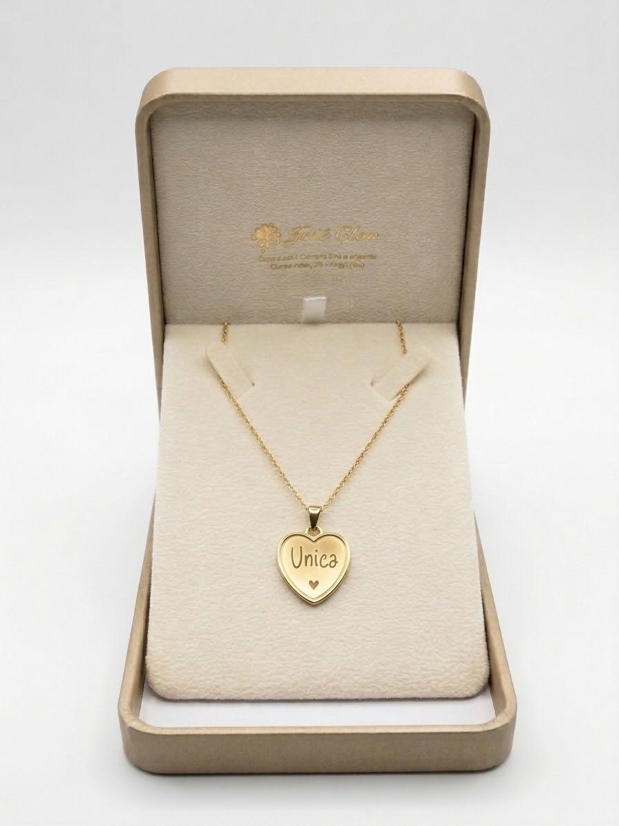 Collana con ciondolo frase "Unica" - collana con frase - Joiè Clor