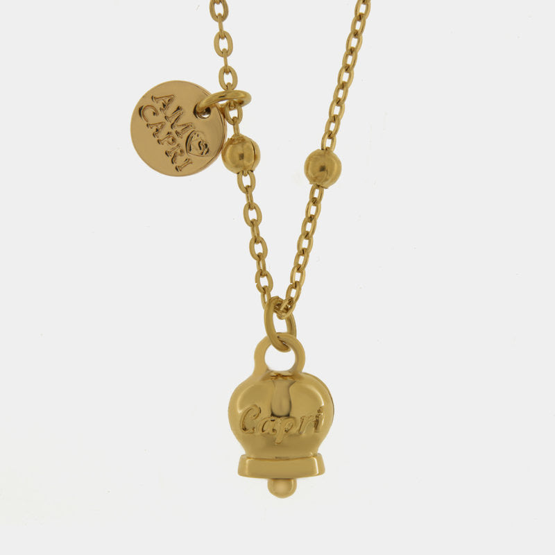 Coll Amocapri scritta Capri - collana con ciondolo - AMO CAPRI