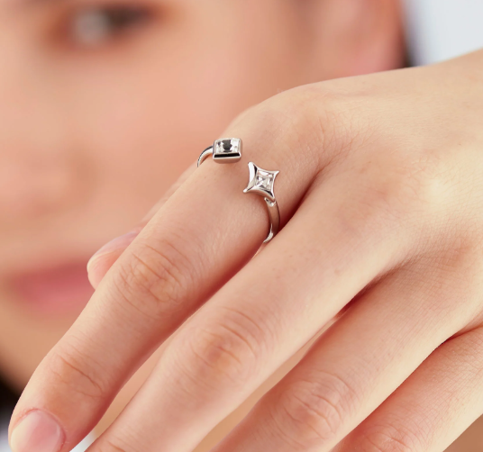 Anello LUCE - anello regolabile - s'agapò