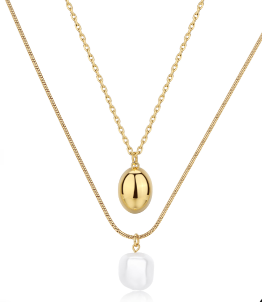 SWI42 - collana dopio filo con pendente - s'agapò