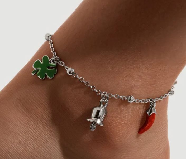 3120021 - cavigliera con cioindoli - AMO CAPRI