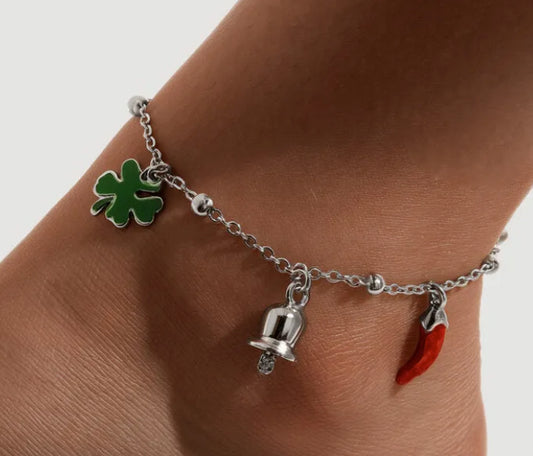 3120021 - cavigliera con cioindoli - AMO CAPRI