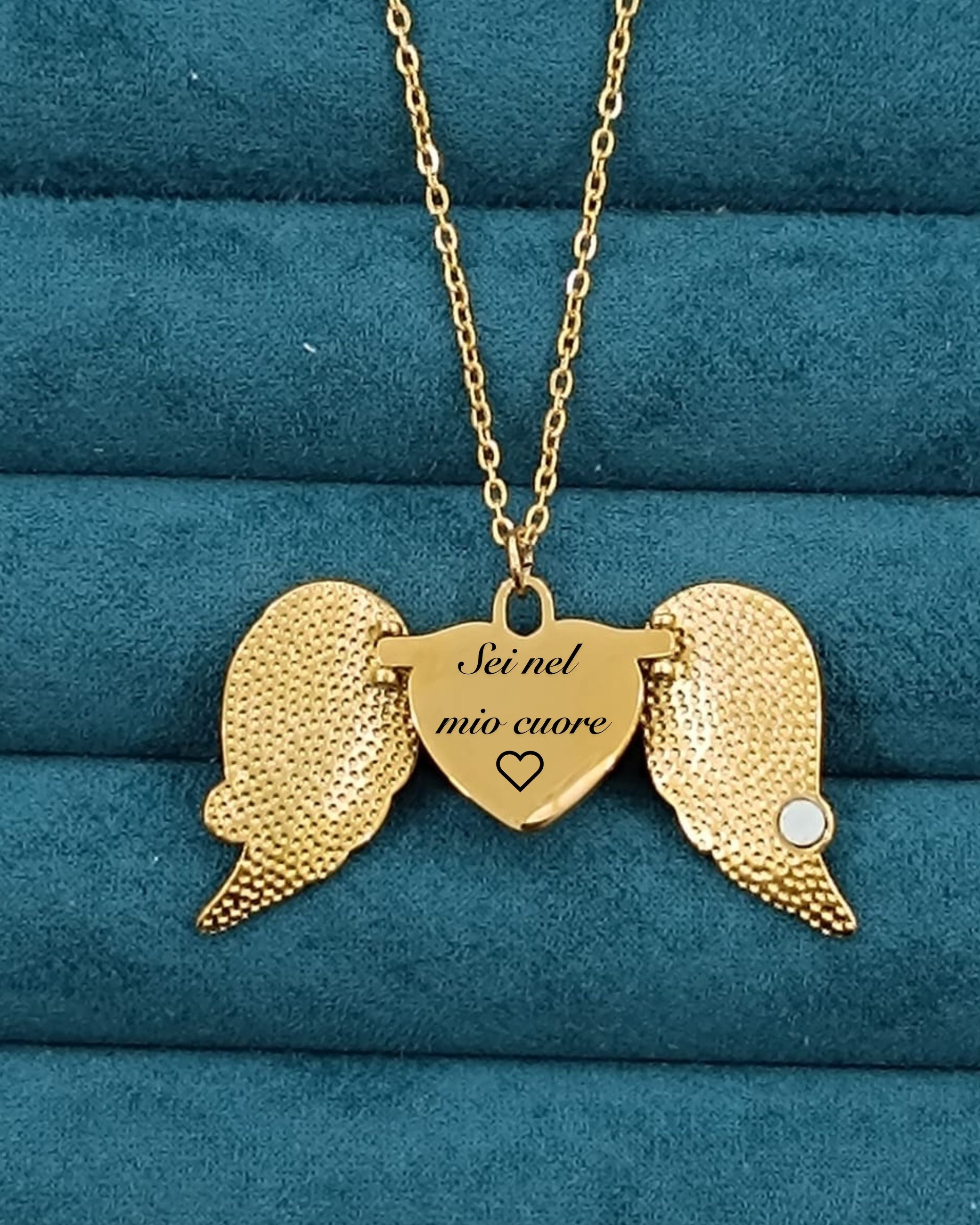 Cuore con le ali - collana con cuore - Joiè Clor