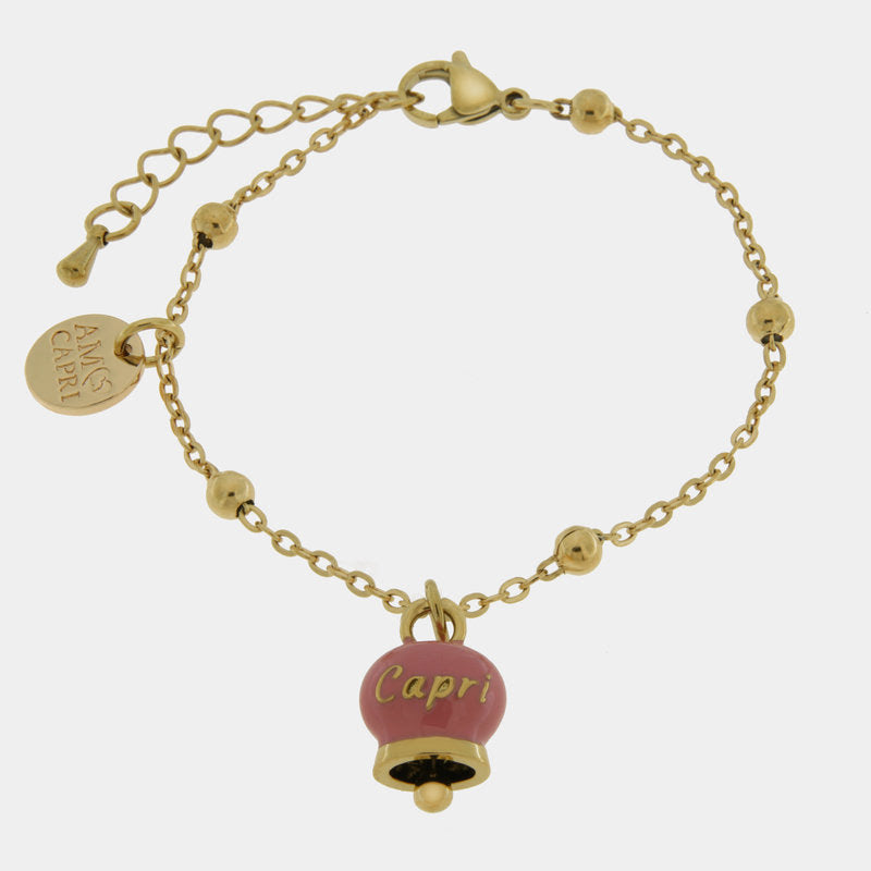 Br. Amocapri con ciondolo e scritta Capri - bracciale - AMO CAPRI