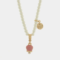 coll. Amocapri perle e campanella small con zircone - collana di perle - AMO CAPRI