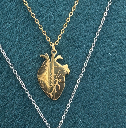 Collana Cuore anatomico - collana con cuore - Joiè Clor