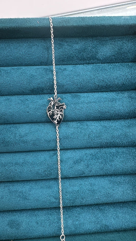 Bracc. Cuore Anatomico - collana con cuore - Joiè Clor