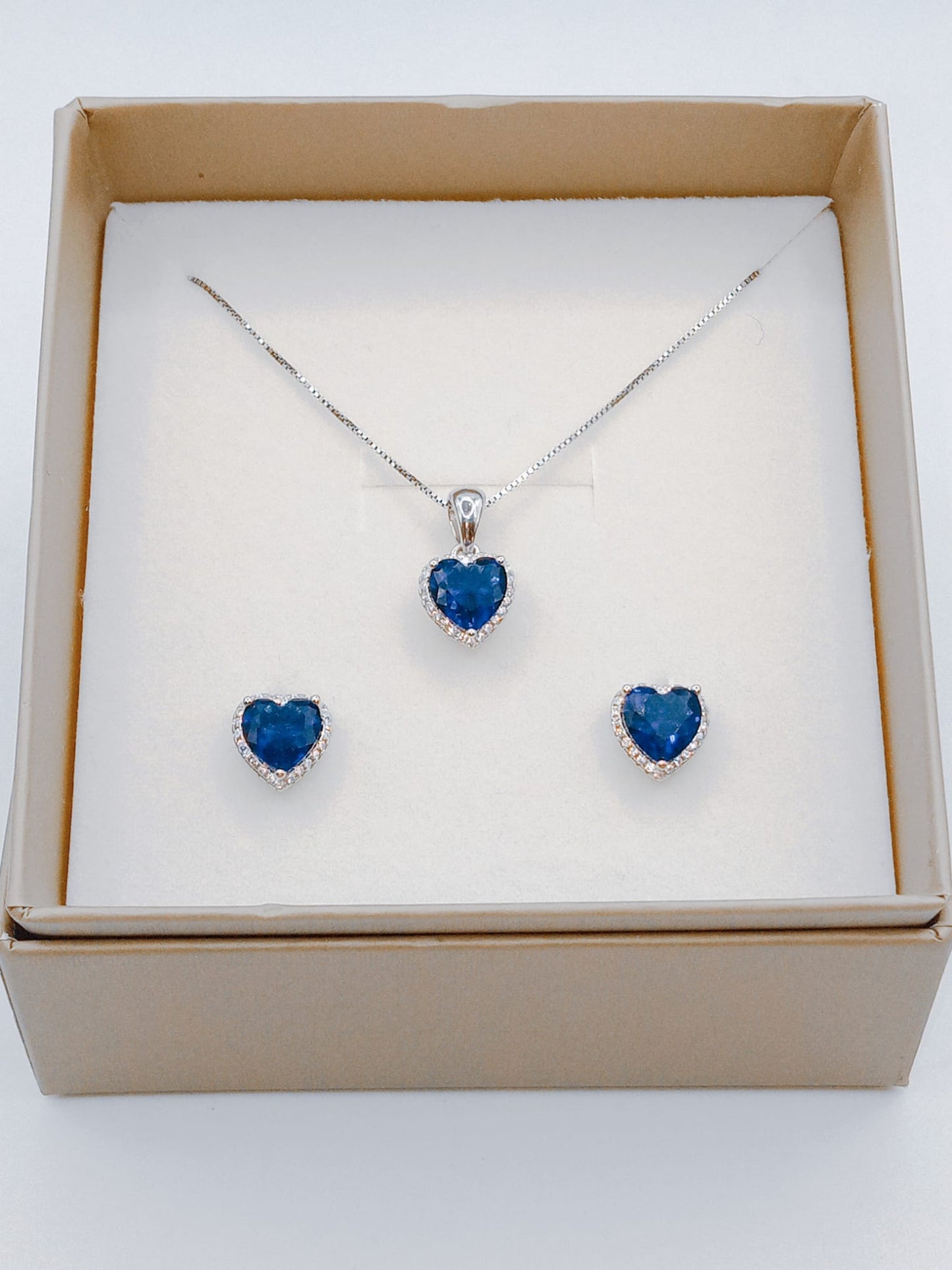 COMPLETI COLLANA CON ORECCHINI ABINATI IN ARGENTO 925%