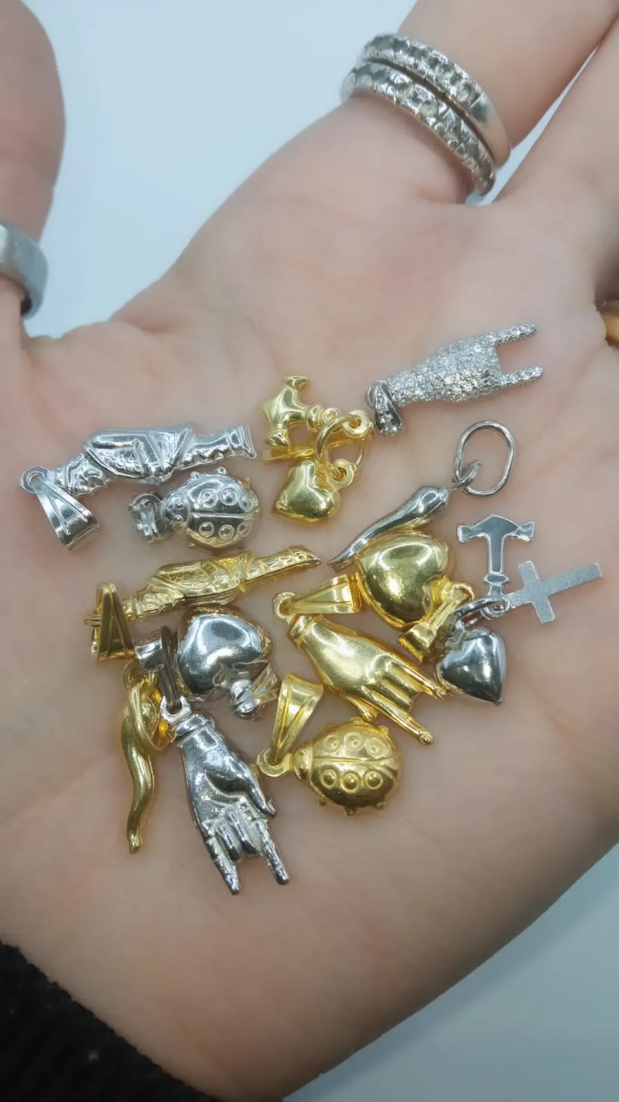 CIONDOLI PORTA FORTUNA E CONTRO IL MALOCCHIO ARGENTO 925%