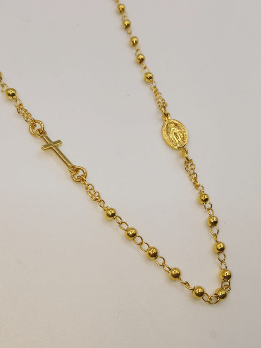 ROSARIO A GIROCOLLO IN ARGENTO 925%