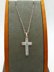 COLLANA IN ARGENTO 925% CON CROCE