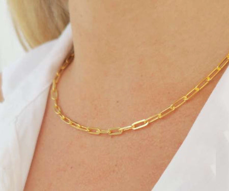 COLLANA A CATENA ARGENTO 925%