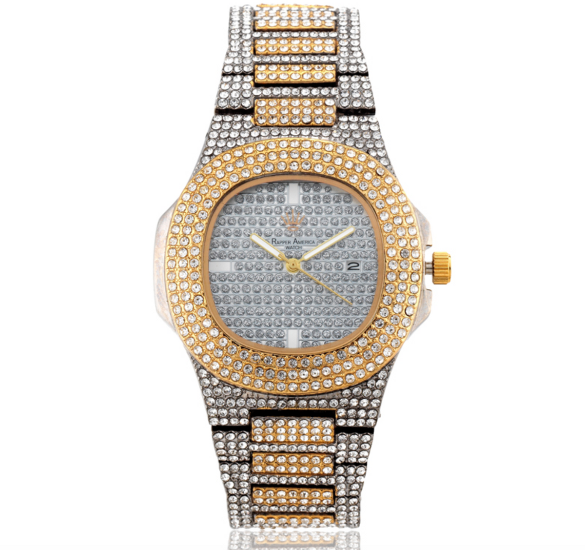 OROLOGI DOPPIO COLORE CON ZIRCONI F10 ROMA