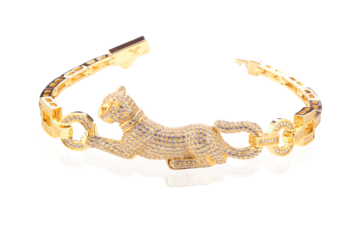 BRACCIALE LEOPARD F10 ROMA CON ZIRCONI