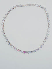 GIROCOLLO CON CUORI ARGENTO 925%
