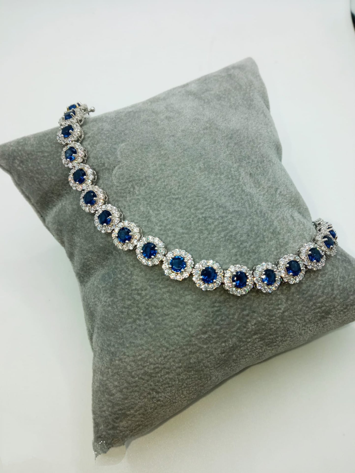 COLLIER E BRACCIALE TENNIS REGINA ARGENTO 925%