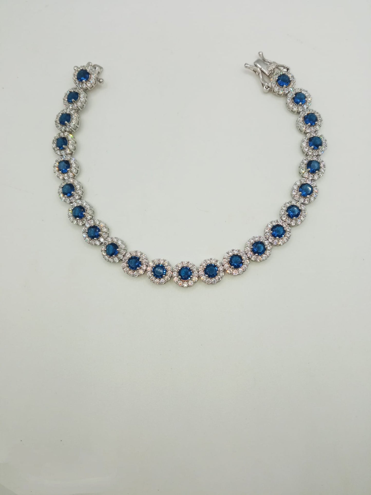 COLLIER E BRACCIALE TENNIS REGINA ARGENTO 925%