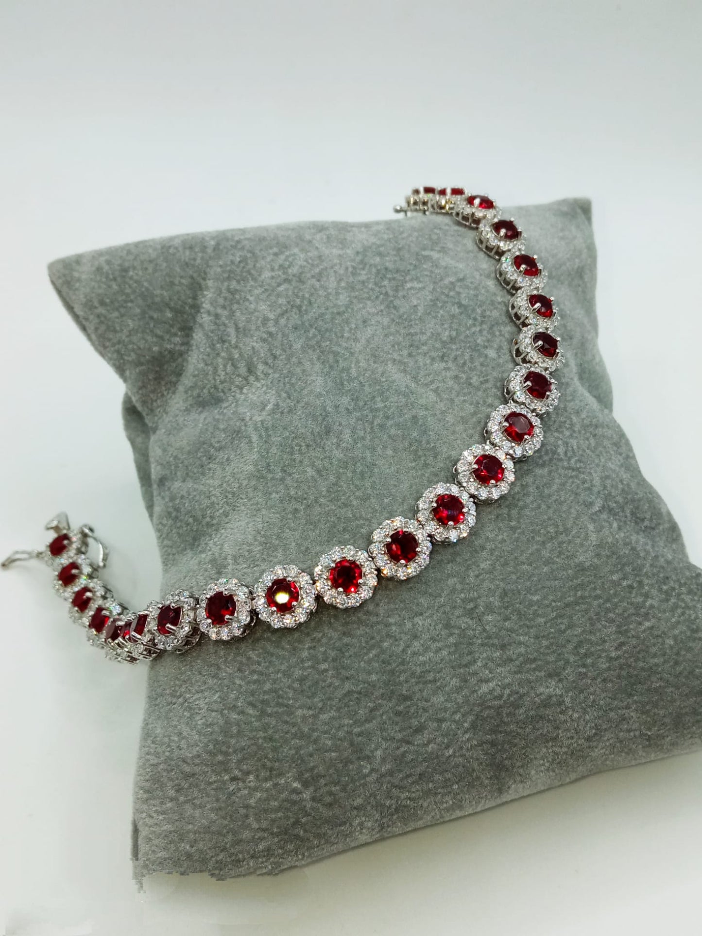 COLLIER E BRACCIALE TENNIS REGINA ARGENTO 925%