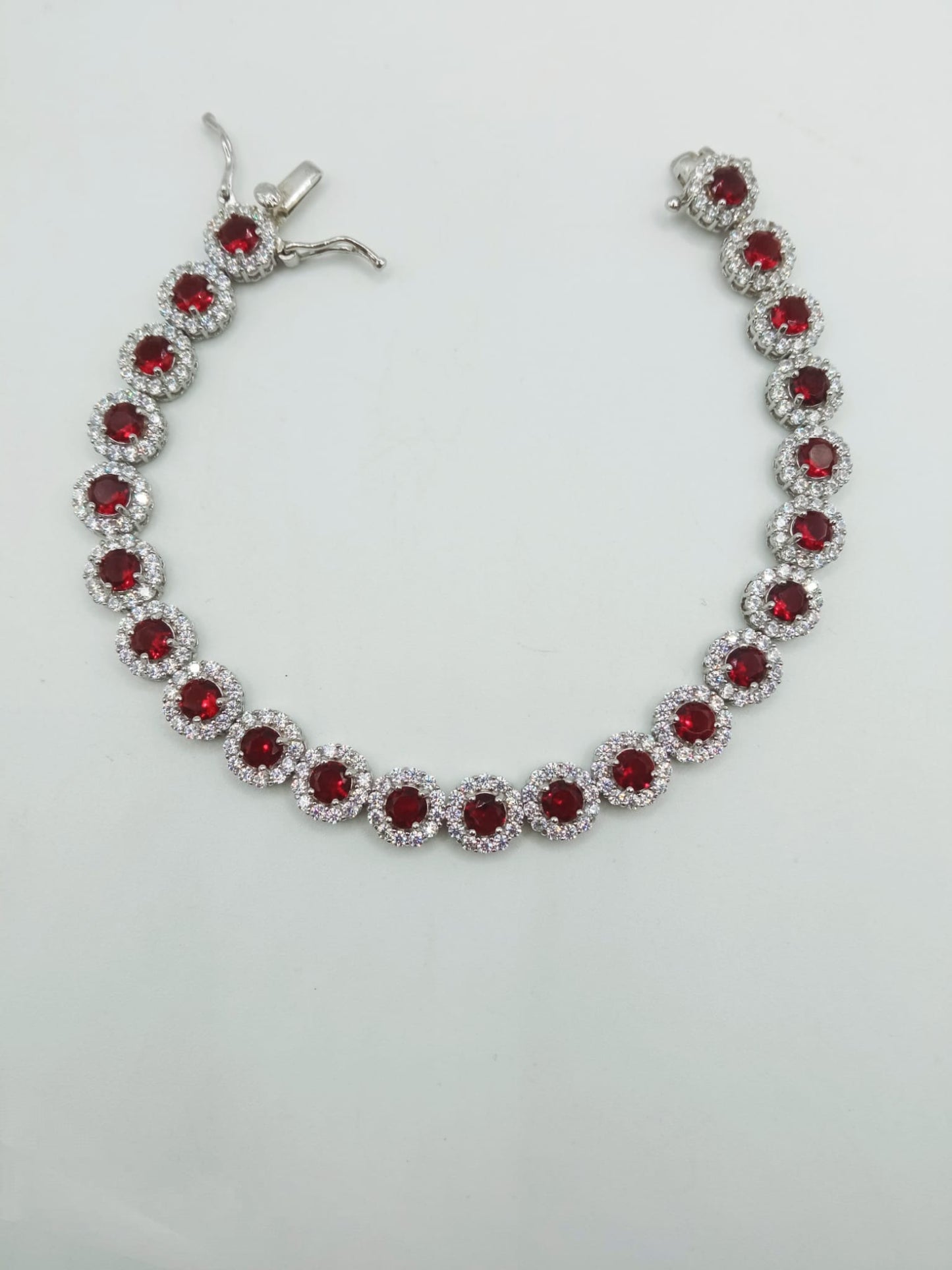 COLLIER E BRACCIALE TENNIS REGINA ARGENTO 925%