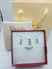 COMPLETO PARURE DEGRADE`IN ARGENTO 925% URANIA PREZIOSI