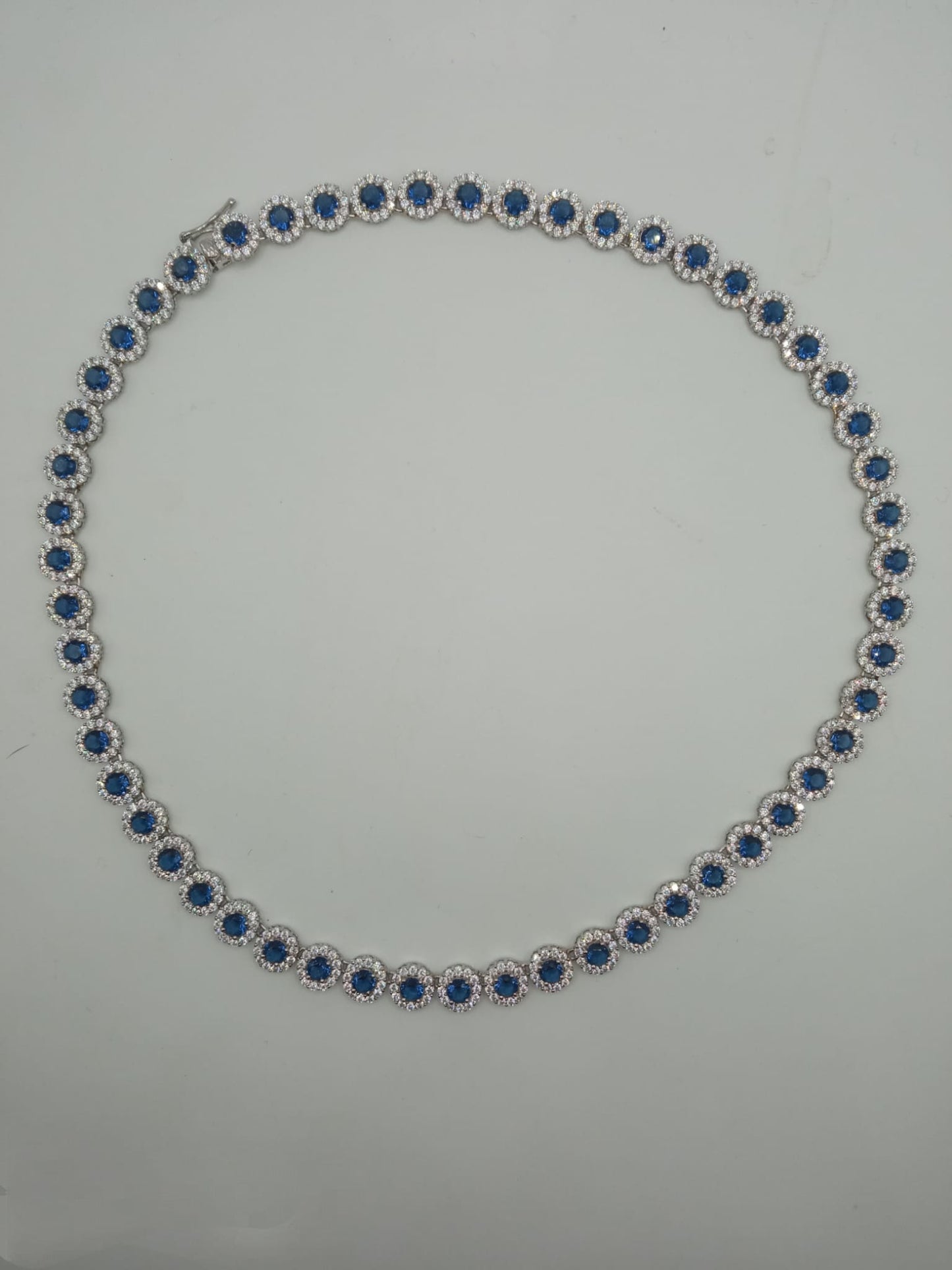 COLLIER E BRACCIALE TENNIS REGINA ARGENTO 925%