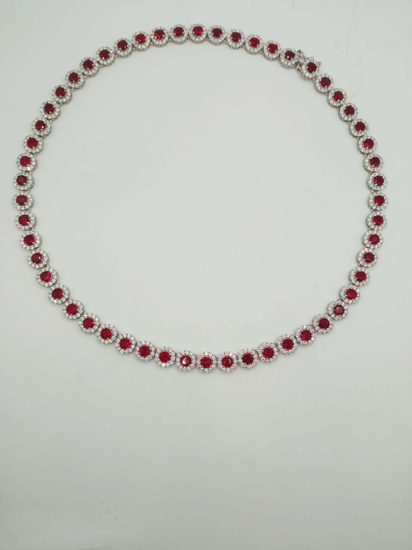 COLLIER E BRACCIALE TENNIS REGINA ARGENTO 925%